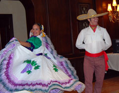 Folkloric Dancers entertain Travel Agent guests in Mexico's Copper Canyon